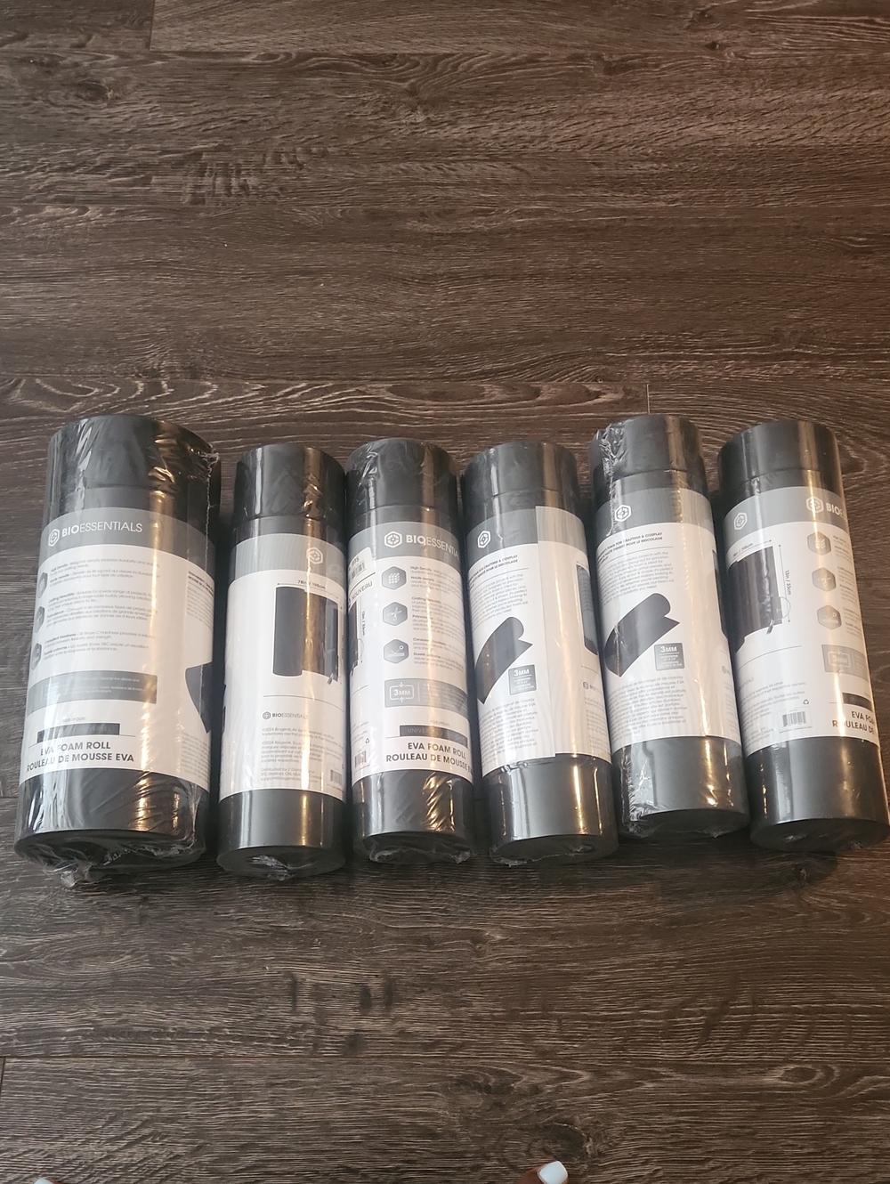 Bio Essentials High-Density Crafting/Cosplay Foam Rolls - LOT OF 6